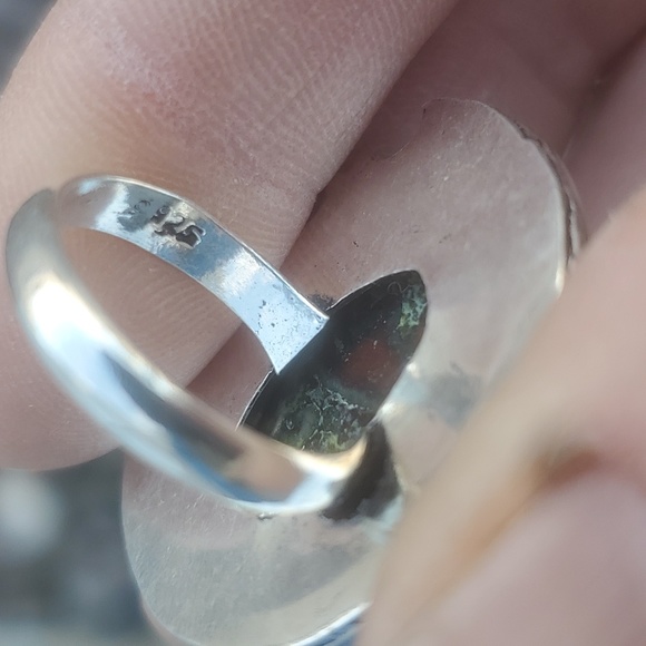 New Dragon Blood Jasper Moon Goddess 925 Silver Ring. - Picture 16 of 16